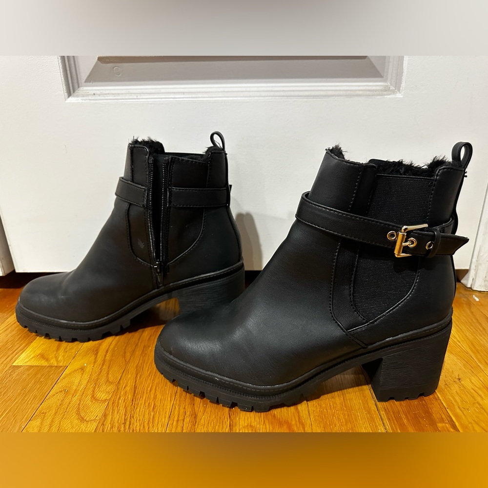 Aldo Black Heeled Boot